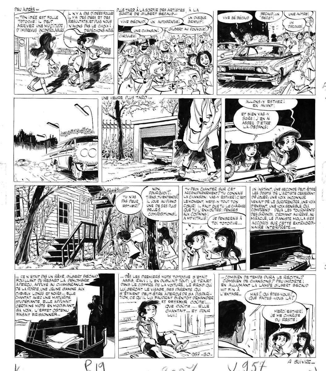 TOTOCHE, Planche originale 50 Totoch's Band