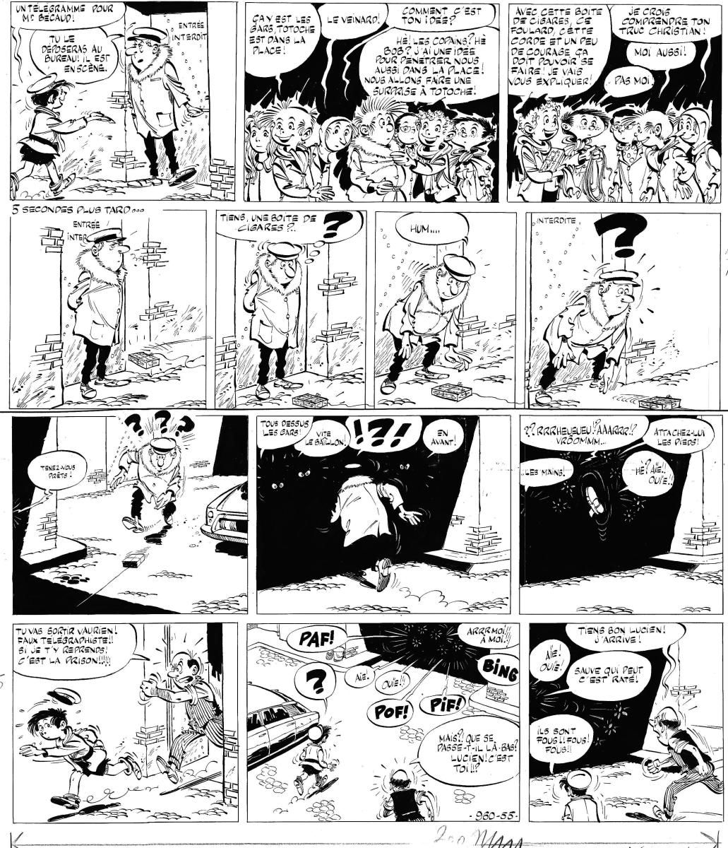 TOTOCHE, Planche originale 55 Totoch's Band