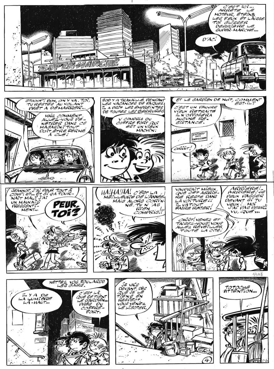 TOTOCHE, Planche originale 4 de Totoche Tourne Mal par Jean Tabary
