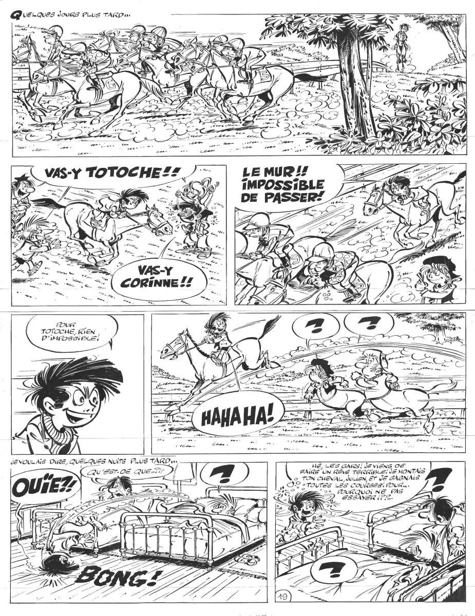 TOTOCHE, planche originale 19 Sa dernière course
