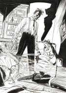 Divers : Illustration originale � l'encre de Chine ambiance polar par Sinisa BANOVIC