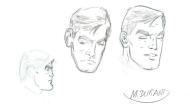 TANGUY et LAVERDURE : Illustration originale 3 - recherche crayonn�e-visage TANGUY par Matthieu DURAND