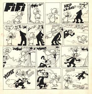 FIFI : Planche originale - gag 31 FIFI par HUBINON