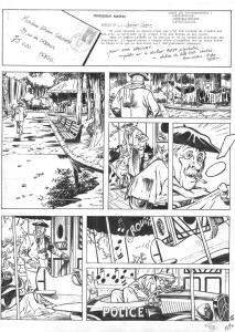 J�R�ME K. J�R�ME BLOCHE : Planche originale 19 du tome 1 de JEROME K. JEROME BLOCHE - L'ombre qui tue -