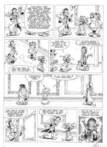 IZNOGOUD : Planche originale 2 Iznogoud  La toile du Djinn Album Moi Calife