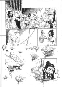 SHEID : Planche Originale 8 du tome 1 de She�d Le pi�ge de Mafate