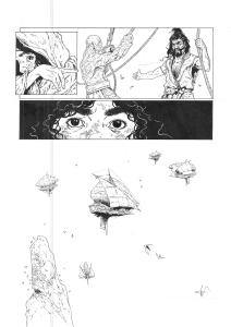 SHEID : Planche Originale 47 de She�d Le pi�ge de Mafate