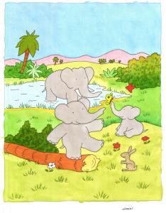 BABAR : Couverture de cassette vid�o de BABAR 1- Les premiers pas de Babar
