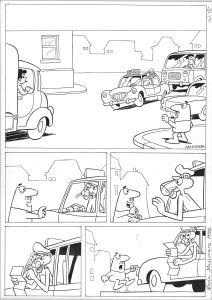 Divers : Planche  originale de la Panthere Rose