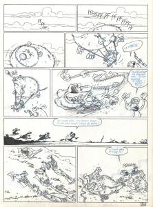 RAT'S : PLANCHE ORIGINALE 30 TOME 1 de RAT'S  En partance pour nulle part