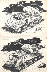 Divers : Cauchemar. Illustration originale de FRED publi�e dans la revue Quartier Latin