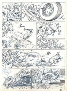 RAT'S : PLANCHE ORIGINALE 17 TOME 2 de RAT'S Quand pousse le bitume