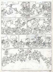 RAT'S : PLANCHE ORIGINALE 24 TOME 1 de RAT'S  En partance pour nulle part