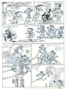 RAT'S : PLANCHE ORIGINALE 24 TOME 2 de RAT'S Quand pousse le bitume
