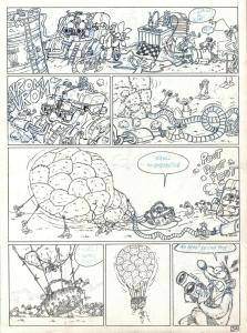 RAT'S : PLANCHE ORIGINALE 32 TOME 1 de RAT'S  En partance pour nulle part