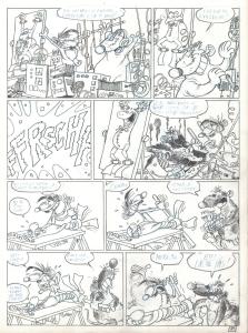 RAT'S : PLANCHE ORIGINALE 18 TOME 1 de RAT'S  En partance pour nulle part