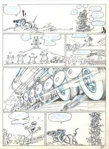 RAT'S : PLANCHE ORIGINALE 22 TOME 1 de RAT'S  En partance pour nulle part