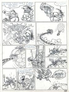 RAT'S : PLANCHE ORIGINALE 33 TOME 1 de RAT'S  En partance pour nulle part