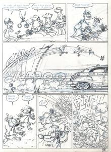 RAT'S : PLANCHE ORIGINALE 9 TOME 2 de RAT'S Quand pousse le bitume