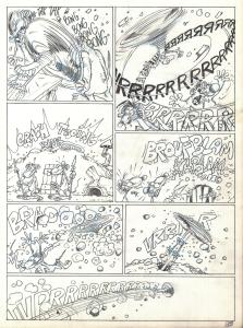 RAT'S : PLANCHE ORIGINALE 19 TOME 1 de RAT'S  En partance pour nulle part