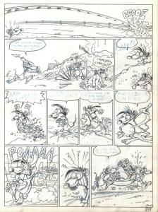 RAT'S : PLANCHE ORIGINALE 20 TOME 1 de RAT'S  En partance pour nulle part