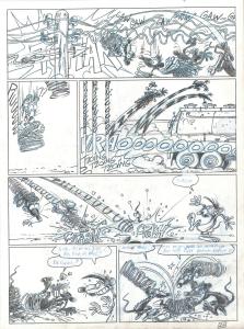 RAT'S : PLANCHE ORIGINALE 26 TOME 2 de RAT'S Quand pousse le bitume