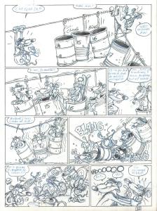 RAT'S : PLANCHE ORIGINALE 29 TOME 2 de RAT'S Quand pousse le bitume