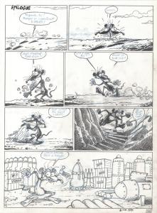 RAT'S : PLANCHE ORIGINALE 46 TOME 1 de RAT'S  En partance pour nulle part