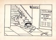 Divers : Sortie - Illustration originale de FRED auteur de Phil�mon