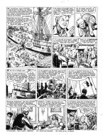 BARBE ROUGE : Planche originale 13 de la s�rie Barbe Rouge du Tome 29 A nous la Tortue