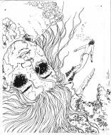 OMBRES : Couverture originale de OMBRES tome 6 : Le cr�ne part II par Lucien ROLLIN