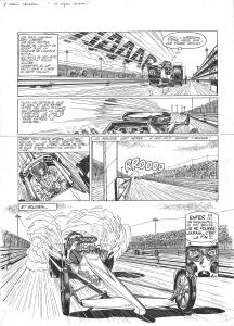 ALAIN CHEVALLIER : Planche originale 7 Alain Chevallier tome 14 Sous le signe indien