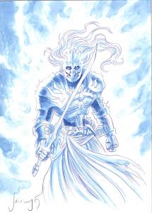 VESPER : Illustration couleur du spectre de l'Aurora Crux , personnage de VESPER  par JEREMY