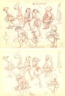 DELICATESSEN : Deux illustrations crayonn�es Ballerine  - DELICATESSEN par Lucas NINE