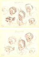 DELICATESSEN : Deux illustrations crayonn�es Ballerine  - DELICATESSEN par Lucas NINE