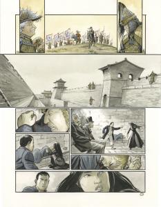 LAOWAI : Planche originale 29 de LAOWAI Tome 3. La chute du Palais d'�t� par Xavier BESSE