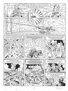 BLAKE ET MORTIMER : Planche originale 17 Le Dernier Espadon Tome 28 de Blake et Mortimer