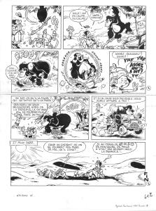 BOULOULOUM ET GUILIGUILI : Planche originale 4 Boulouloum et Guiliguili Episode 1 (fin)