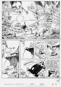 BOULOULOUM ET GUILIGUILI : Planche originale 1 Boulouloum et Guiliguili Tome 6 Rapt