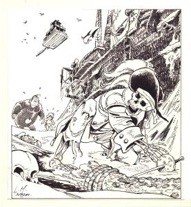 BOULOULOUM ET GUILIGUILI : Couverture originale de Boulouloum et Guiliguili Tome 10 Les �paves ressucit�es
