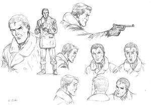 BUCK DANNY : Illustration pr�paratoire originale de BUCK DANNY (classic)