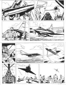 BUCK DANNY : Planche originale 9 BUCK DANNY (classic) tome 7 - Sea Dart -