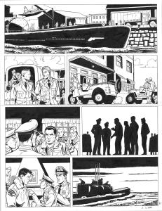 BUCK DANNY : Planche originale 13 BUCK DANNY (classic) tome 7 - Sea Dart -