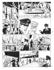 BUCK DANNY : Planche originale 17 BUCK DANNY (classic) tome 8 - Le repaire de l'aigle -