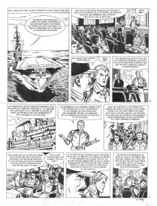 BUCK DANNY : Planche originale 3 BUCK DANNY (classic) tome 13 - Mission Pharaon -