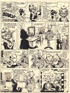 CANARDO : Planche originale 8 du Tome 2 de Canardo - Le Marque de Raspoutine  -