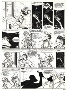 CANARDO : Planche originale 22 du Tome 8 de Canardo - Le Canal de l'Angoisse -