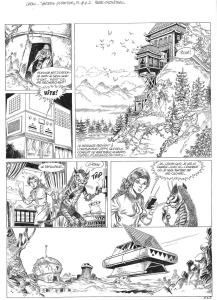 CAROL DETECTIVE : Planche originale 2 de Carol D�tective, Mission Atlantide