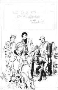 LE CLUB DES CINQ : Couverture du CLUB DES CINQ :  en embuscade par GILLON