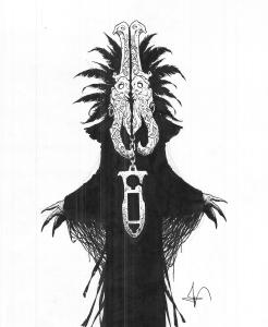 SHEID : Illustration 31 � l'encre de Chine pour le Codex de She�d
